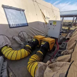 B 18 EPR - Elektrické topidlo B18EPR s max. výkonem 18 kW a možností připojení pružné hadice. Napětí 400V.