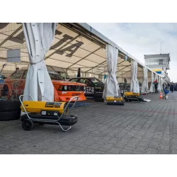 B 150 CED - Mobilní naftové topidlo B150CED s přímým spalováním o výkonu 44 kW.