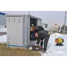 DC 61 (AKKU) - Přenosný infračervený naftový sálač o výkonu 17kW, napájený akumulátorem nebo pomocí elektrického proudu.