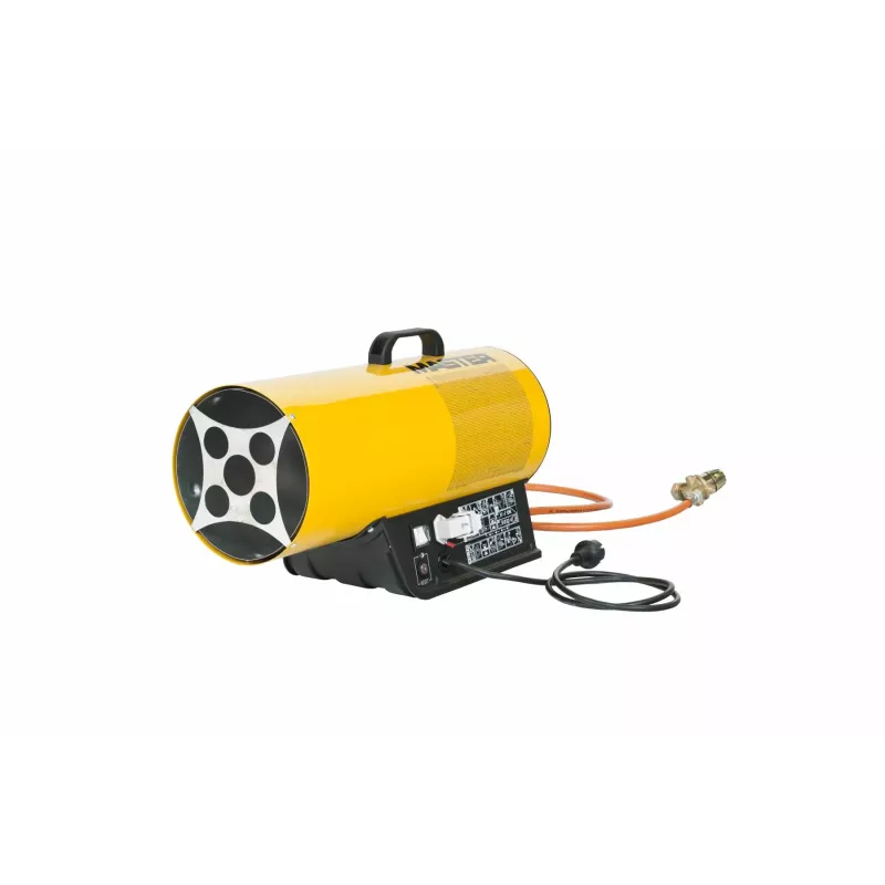 BLP 53 ET - Plynové topidlo BLP53ET s ventilátorem o max. výkonu 36-53 kW. Možnost připojení pokojového termostatu.
